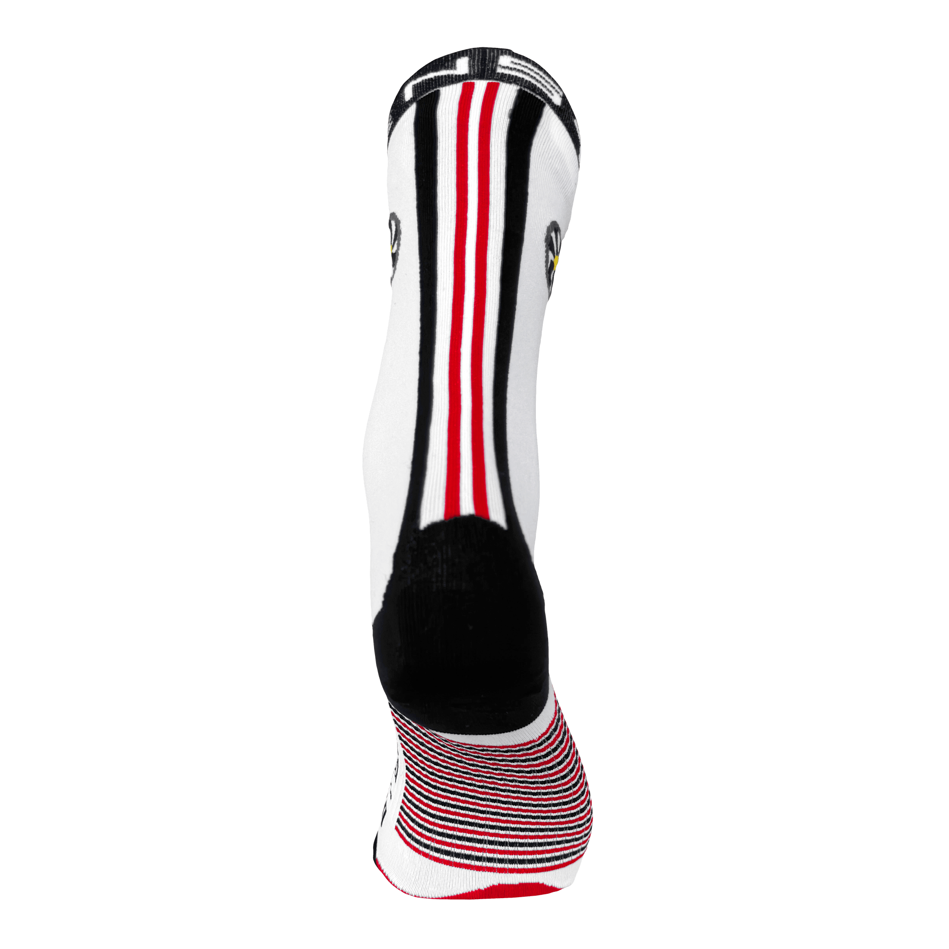 Race Stripe White Running Socks ¾ Length - Image 2